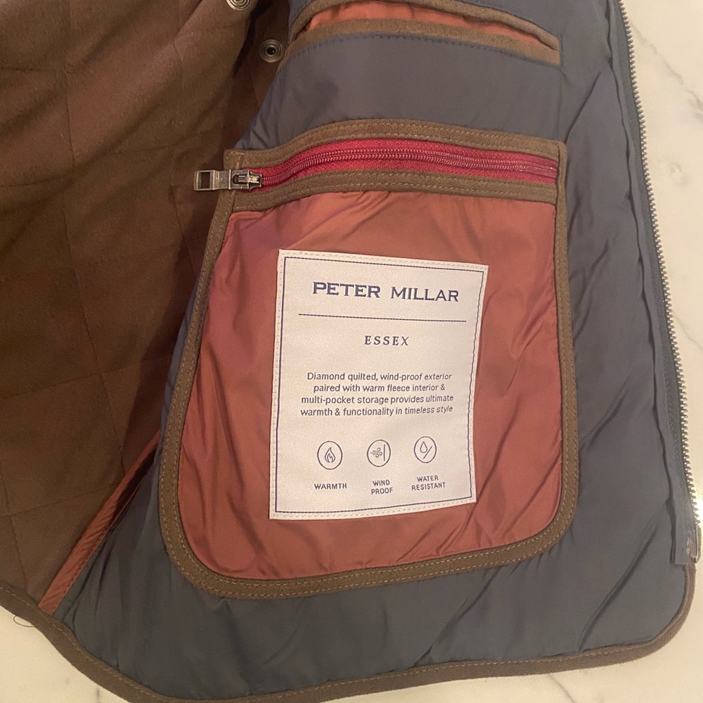 Brand new Peter Millar black Essex vest with tags on